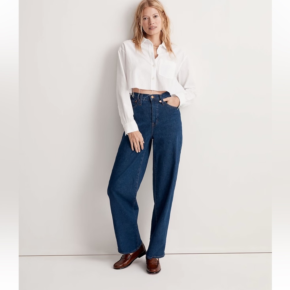 Madewell Blue Flare & Wide Leg Jeans